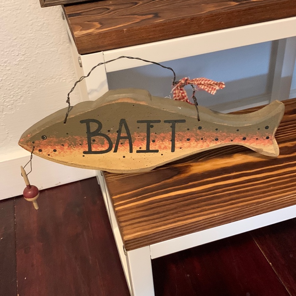 Perfect for your cabin …wooden fish
